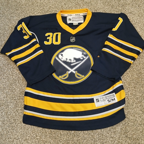 Reebok Buffalo Sabres Ryan Miller #30 NHL Hockey Jersey Boys Small / Medium - Picture 1 of 6